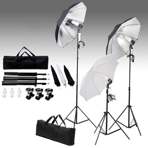 vidaXL Photo Studio Set with Lights and Backdrop System