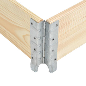 vidaXL Raised Garden Bed 80x120 cm Solid Pine Wood