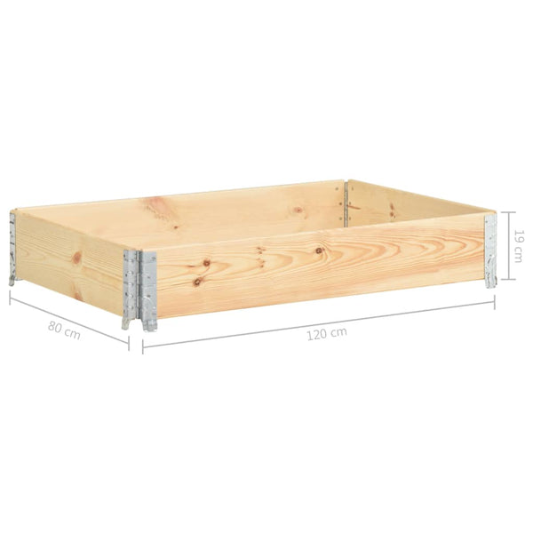 vidaXL Raised Garden Bed 80x120 cm Solid Pine Wood