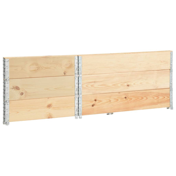 vidaXL Raised Garden Beds 3 pcs 80x120 cm Solid Pine Wood