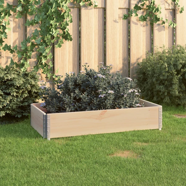 vidaXL Raised Garden Bed 50x100 cm Solid Pine Wood
