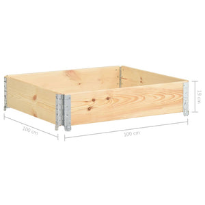 vidaXL Raised Garden Bed 100x100 cm Solid Pine