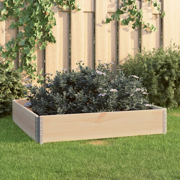 vidaXL Raised Garden Bed 100x100 cm Solid Pine