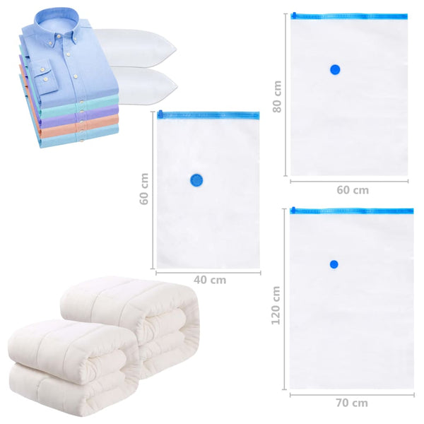 vidaXL Vacuum Storage Bags 3 Sizes 20 pcs