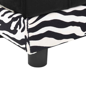 vidaXL Dog Sofa Black 57x34x36 cm Plush