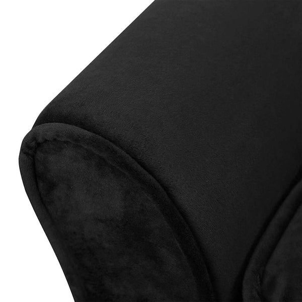vidaXL Dog Sofa Black 57x34x36 cm Plush