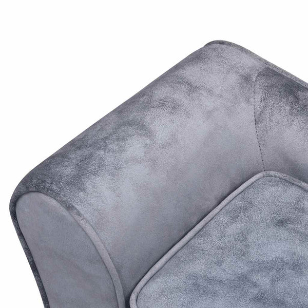 vidaXL Dog Sofa Grey 57x34x36 cm Plush