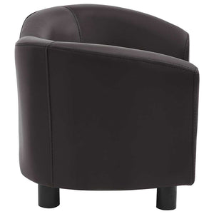 vidaXL Dog Sofa Brown 67x41x39 cm Faux Leather