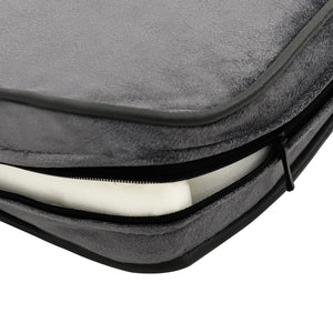 vidaXL Dog Sofa Grey 81x43x31 cm Plush and Faux Leather
