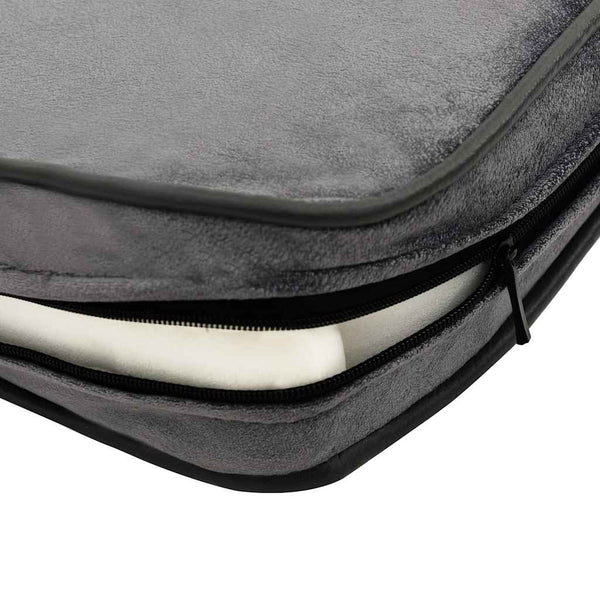 vidaXL Dog Sofa Grey 60x43x30 cm Plush and Faux Leather
