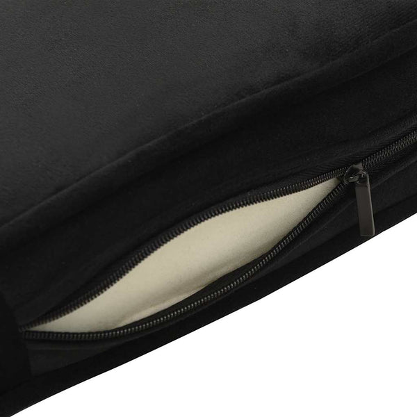 vidaXL Dog Sofa Black 60x43x30 cm Plush and Faux Leather