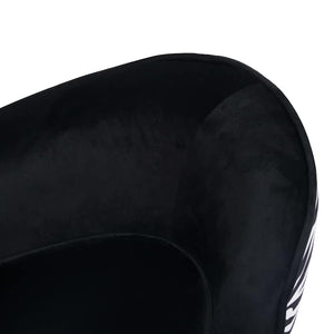 vidaXL Dog Sofa Black 68x38x38 cm Plush
