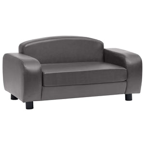 vidaXL Dog Sofa Grey 80x50x40 cm Artificial Leather