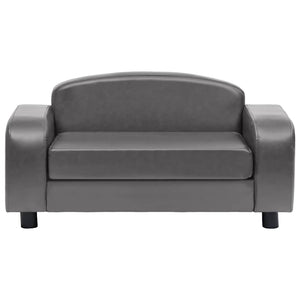 vidaXL Dog Sofa Grey 80x50x40 cm Artificial Leather