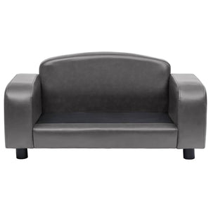 vidaXL Dog Sofa Grey 80x50x40 cm Artificial Leather