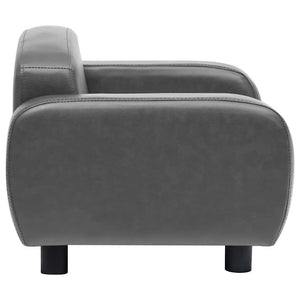 vidaXL Dog Sofa Grey 80x50x40 cm Artificial Leather