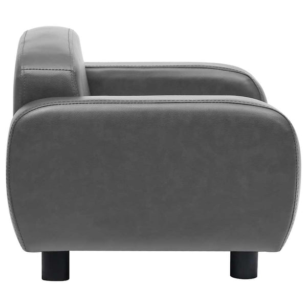 vidaXL Dog Sofa Grey 80x50x40 cm Artificial Leather