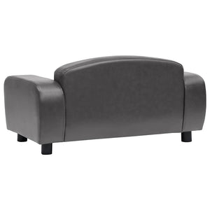 vidaXL Dog Sofa Grey 80x50x40 cm Artificial Leather