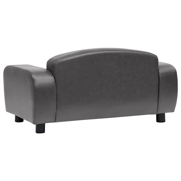vidaXL Dog Sofa Grey 80x50x40 cm Artificial Leather