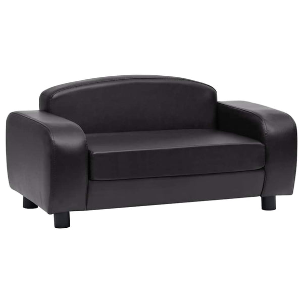 vidaXL Dog Sofa Black 80x50x40 cm Artificial Leather