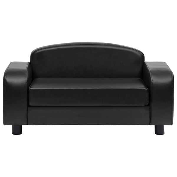 vidaXL Dog Sofa Black 80x50x40 cm Artificial Leather