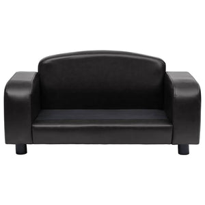 vidaXL Dog Sofa Black 80x50x40 cm Artificial Leather