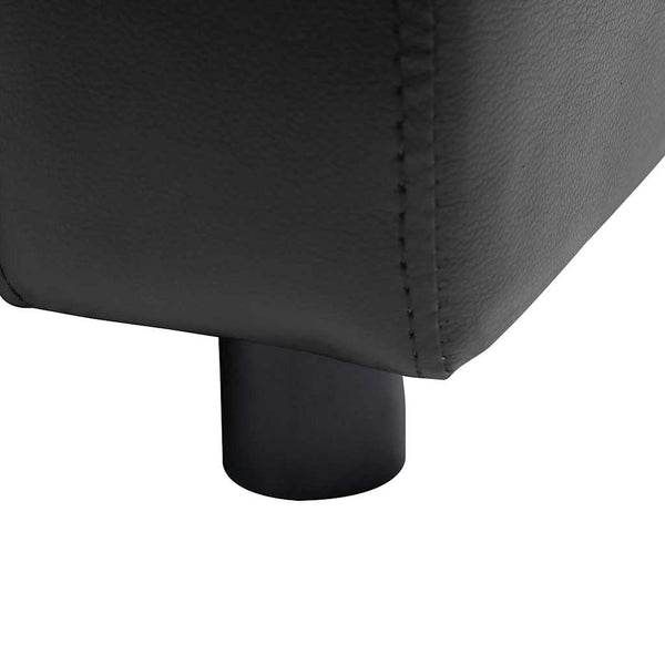 vidaXL Dog Sofa Black 80x50x40 cm Artificial Leather
