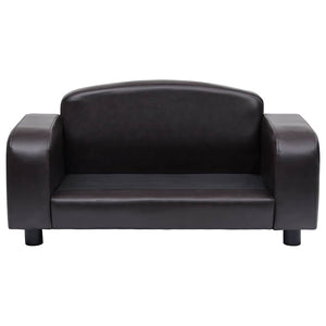 vidaXL Dog Sofa Brown 80x50x40 cm Faux Leather