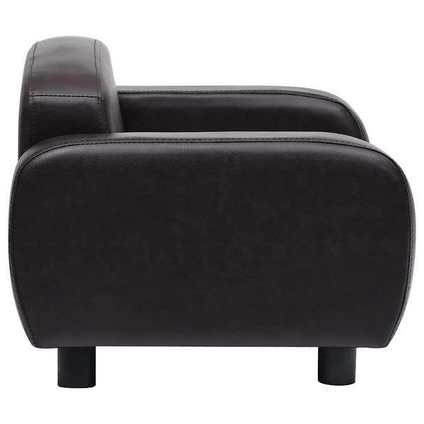 vidaXL Dog Sofa Brown 80x50x40 cm Faux Leather