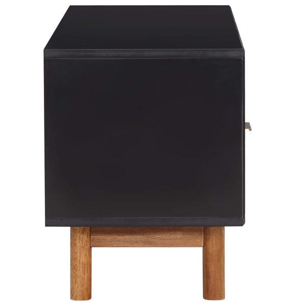 vidaXL TV Cabinet 100x35x45 cm Solid Acacia Wood and MDF