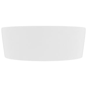 vidaXL Luxury Wash Basin with Overflow Matte White 36x13 cm Ceramic