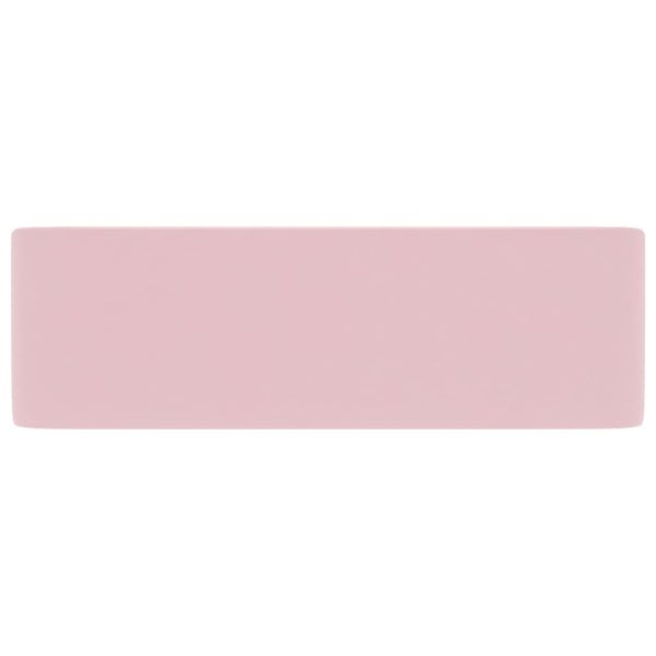 vidaXL Luxury Sink Matte Pink 41x30x12 cm Ceramic