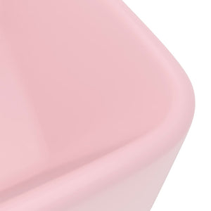 vidaXL Luxury Sink Matte Pink 41x30x12 cm Ceramic