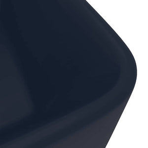 vidaXL Luxury Wash Basin Matte Dark Blue 41x30x12 cm Ceramic