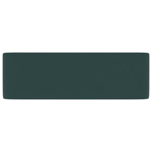vidaXL Luxury Sink Matte Dark Green 41x30x12 cm Ceramic