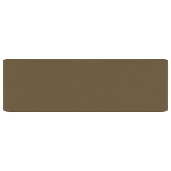 vidaXL Luxury Sink Matte Cream 41x30x12 cm Ceramic
