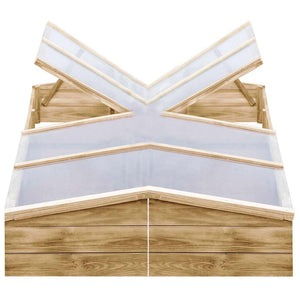 vidaXL Greenhouses 2 pcs. Impregnated Pinewood 200x50x35 cm
