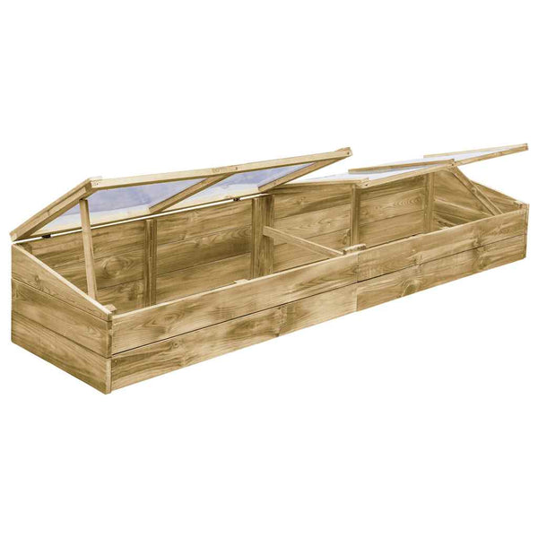 vidaXL Greenhouses 2 pcs. Impregnated Pinewood 200x50x35 cm