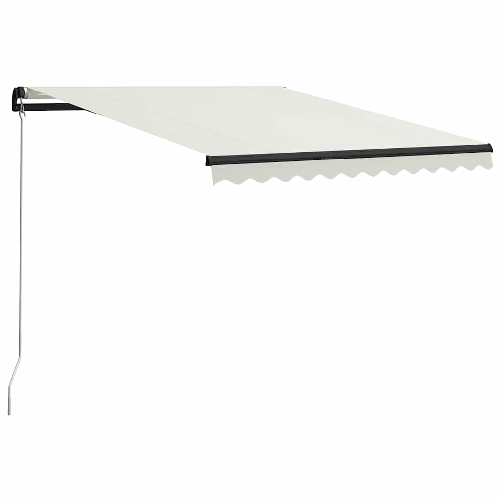 vidaXL Retractable Awning Manual 300 x 250 cm Cream