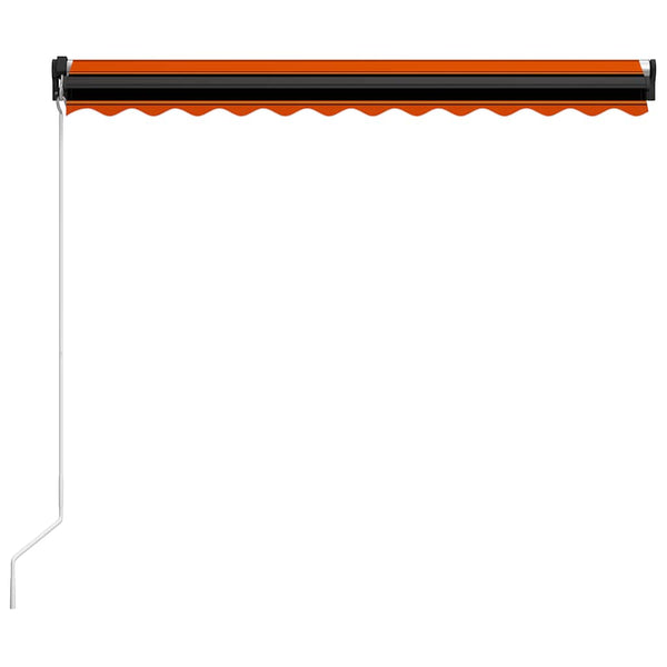vidaXL Retractable Awning Manual 350 x 250 cm Orange and Brown