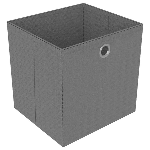 vidaXL Cube Storage Unit with Boxes 15 Compartments Black 103x30x175.5 cm Fabric
