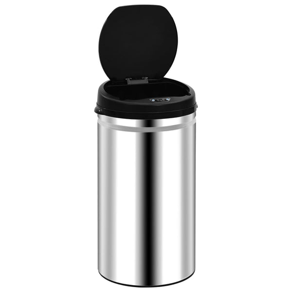 vidaXL Automatic Sensor Rubbish Bin 50 L Stainless Steel