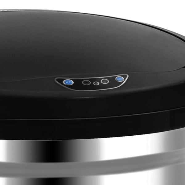 vidaXL Automatic Sensor Rubbish Bin 50 L Stainless Steel