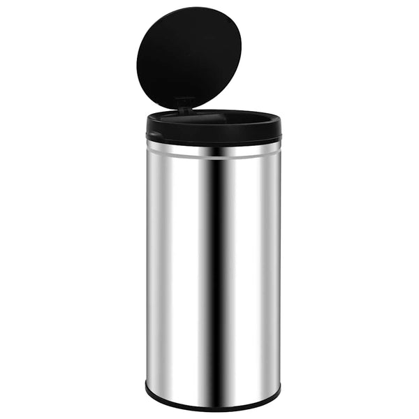 vidaXL 70 L Automatic Sensor Bin Stainless Steel