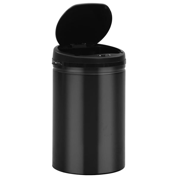 vidaXL Automatic Sensor Bin 30 L Carbon Steel Black