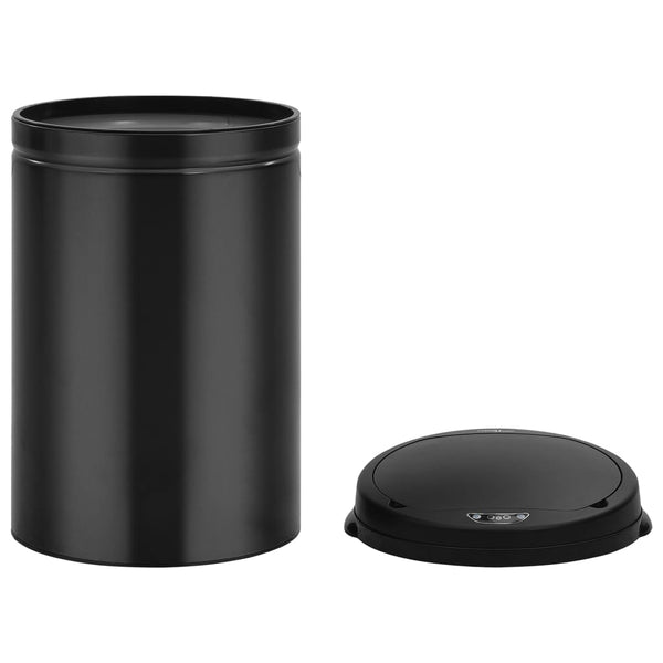 vidaXL Automatic Sensor Bin 30 L Carbon Steel Black
