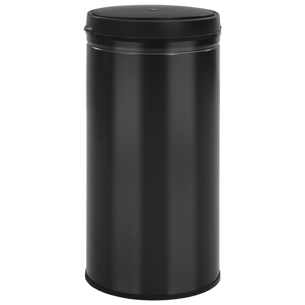 vidaXL Automatic Sensor Rubbish Bin 70 L Carbon Steel Black