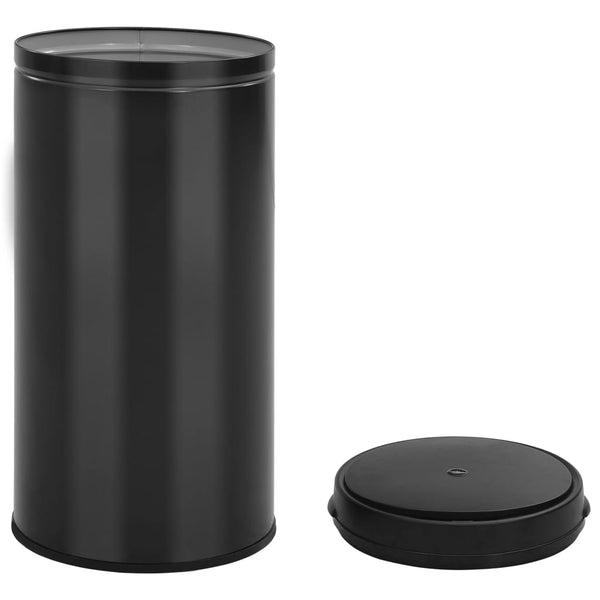 vidaXL Automatic Sensor Rubbish Bin 70 L Carbon Steel Black