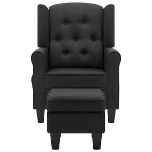vidaXL Massage Armchair with Footrest Dark Grey Fabric
