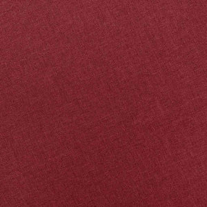 vidaXL Massage Armchair with Footstool Wine Red Fabric